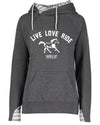 LIVE LOVE RIDE  DOUBLE LINED FASHION HOODIE